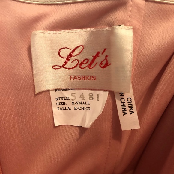 pink dress with gems on strap - Picture 4 of 4